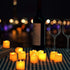 Battery Operated Flickering Flameless LED Votive Candles by Novelty Place (Pack of 24)