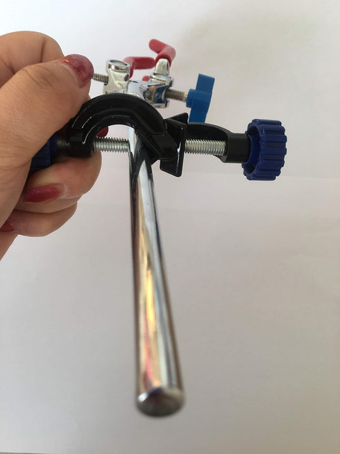 Lab Clamp 3 Prong Finger with Lab Stand Clamp Holder Boss Head
