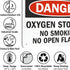 SmartSign S-5904-PL-10 Danger - Oxygen Storage, No Smoking Sign, 7" x 10" Plastic