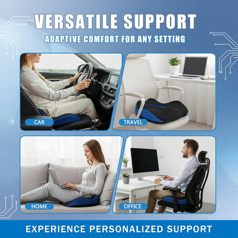 Tailbone Seat Cushion for Pain Relief, Memory Foam Seat Chair Cushion, Cushions Pad Pillow for Office, Car Seat