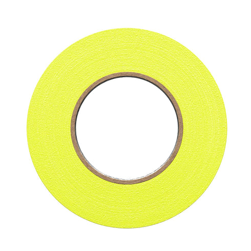 ProTapes Pro Gaff Premium Matte Cloth Gaffer's Tape, 1" Width, 50 yds Length, Fluorescent Yellow