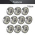 Othmro 10Pcs Deep Groove Ball Bearings 629ZZ, 9x26x8mm, Double Plastic Sealed for Robotics, Scooters, Elevators