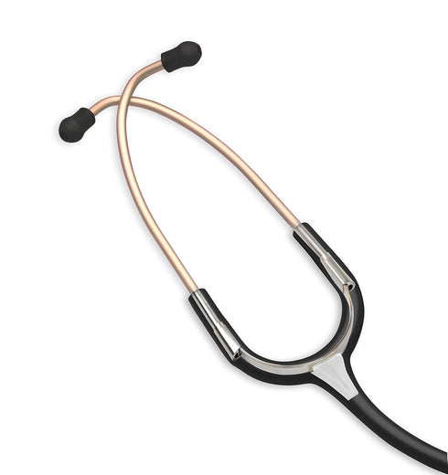 ADC 619CHM Adscope Lite Model 619 Ultra Lightweight Stethoscope, Champagne Finish with Black Tubing