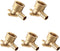 (Pack of 5) Pex Fitting 1/2 Inch x 1/2 Inch Female NPT Drop-Ear Elbow Brass (5) (PEX1807156)