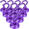 DIYMAG 10 Pack Magnetic Hooks, 25Lbs Heavy Duty S-Hooks for Classroom, Fridge, Kitchen, Garage, Office, Purple