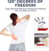 Shower Scrubber with Long Handle, Stiff Bristles Grout-Brush, Tub Scrub-Brush with Long-Handle, Shower-Cleaner Brush