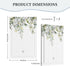 Light Switch Covers 1 Gang Eucalyptus Sage Green Watercolor Plant Leaves Decorative Wall Plate Blank Switchplate