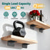 4 Inch 90 4"2"2" (Black-4PCS) Galvanized L Bracket, Degree Corner Brace for Wood, Heavy Duty Angle Bracket for Floating