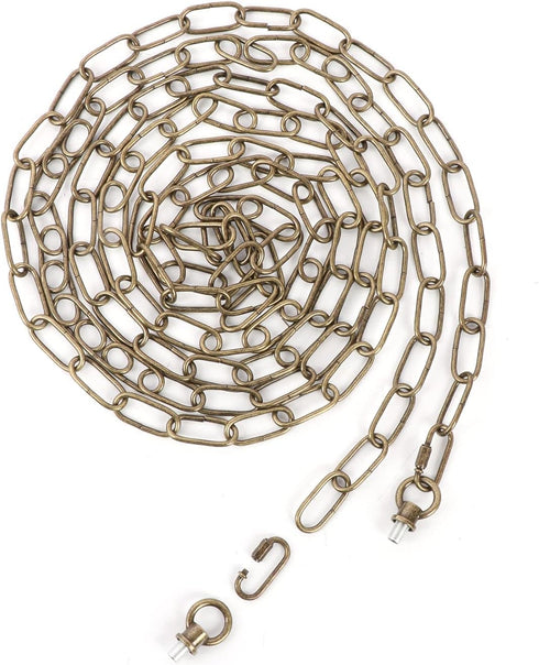 Giluta 19 Feet Heavy Duty Chandelier Chain, Antique Bronze Pendant Light Fixture