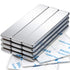 MIKEDE Strong Neodymium Bar Magnets - 12 Pack Rare Earth Metal Neodymium Magnet with Double-Sided Adhesive