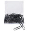 Tupalizy 2 Inch Large Smooth Paperclips, 60PCS Decorative Memo Note Clips for Document Organizing (Black)