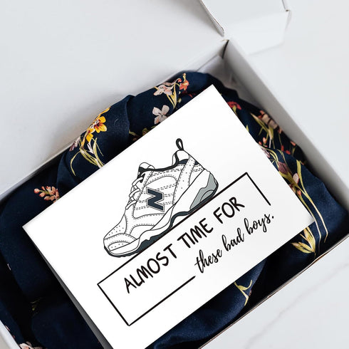 SuperShunhu Funny Birthday Card for Him - Cute Fathers Day, Pregnancy Announcement, New Dad & New Balance Cards