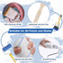 4.4FT 27 4" 9" Paint Roller Kit with Telescoping Extension Pole, PCS Paint Brushes Kit, Paint Roller, Paint Trays