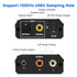 192kHz 3.5mm Digital to Analog Audio Converter, DAC Digital Coaxial and Optical Toslink to Analog Jack Adapter and RCA