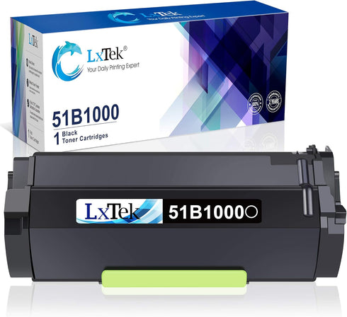 LxTek Compatible Toner Cartridge Replacement for Lexmark 51B1000 for MS417DN MS317DN MS517DN MS617DN (Black, 1 Pack)