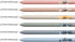Mr. Pen Retractable Gel Pens, 6 Pack, Black Ink, Cat's Tail Fine Point 0.5mm Aesthetic Pens for Journaling