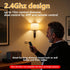 MXhme E26 2.4Ghz Bulb Bulb E26 Fixture,Dimmable 3000K-6500K RGBWW,1Pack Rechargeable Light with Remote Control,Battery