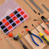 300 Pieces Rubber End Caps - Vinyl End Caps Black and Red Screw Bolt Protectors in 9 Sizes from 0.08 to 0.8 Inch