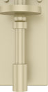 1-light Dimmable, 19693 Hunter - Briargrove Modern Brass, Small Sconce Light, Formal Style, for Bedrooms, Kitchens