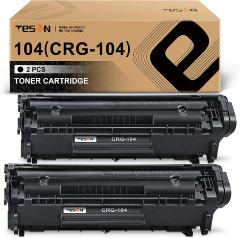 TESEN Compatible Toner Cartridge Replacement for Canon 104 CRG-104, 2-Pack for Imageclass D420 D450 D480 Printers