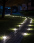 8 Packs, 12 Biling Solar Ground Lights Outdoor LEDs Bright Flat Solar Lights Outdoor Waterproof Solar Powered for Yard