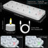 12PCS Dimmer, HAIDOLIANG Rechargeable Tea Lights with Remote Timer & USB Flickering Battery Operated Flameless Candles