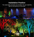 10W 120V Color LED Outdoor Landscape Spotlight Remote RGB Waterproof Spot Light for Yard Tree Garden Halloween