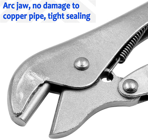 Vise Grips Locking Pliers Pinch Off Tool, 7mm Pipe Sealing Lock Tool for Clamping Fitting