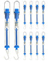 QWORK Spring Scale 10 Pack 20N Transparent Spring Balance Hanging Tube Spring Scale