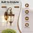 YUASDUU w/E26 Outdoor Lights for House, Exterior Lighting Fixtures Exterior Waterproof Wall Lanterns Wall Sconce