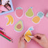 Cobee Cute Fruit Sticky Notes, 6 Pack Large Fruit Cartoon Sticky Notes, Fruit Shape Markers Flags, Cartoon Large