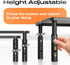 3 2 Pack Computer Monitor Stand Riser for Desk, Height Adjustable PC Laptop TV Desktop Monitor Stand Shelf, Metal