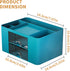 Marbrasse Pen Organizer with 2 Drawers, Multi-Functional Pencil Holder for Desk, 5 Compartments + Drawer for Art