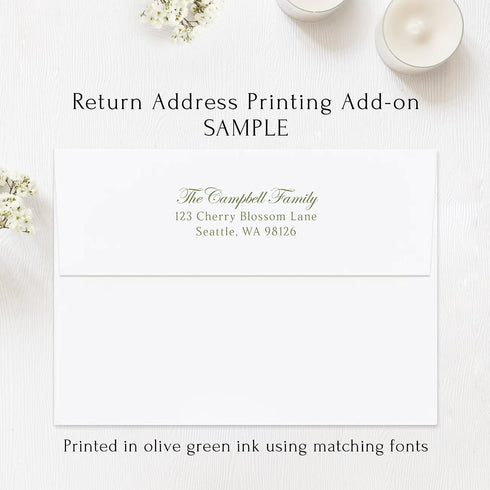5.5x4.25 Sympathy Thank You Cards, Personalized Flat Funeral Thank You Cards with Yellow Flowers, Envelopes Included