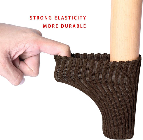 16 Set, PCs Furniture Leg Socks - High Elastic Knitted Chair Leg Floor Protectors, Coffee Thickening Chair Leg Covers