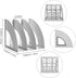 Lemical 3 Compartments Open Section Magazine File Holder Desk Organizer Book Rack Office Home Document Storage File Rack Kitchen Tool Organizer by Lemical
