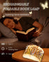 Book Shaped Light, Mothers Day Gifts BookLamp for Book Lovers Gifts,Van Gogh Iris Design Foldable Lamp Perfect