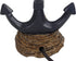 40W, (8" 8" 16" Decor Therapy Anchor Resin Accent Lamp, Easy on/Off Push-Through Light Switch, Coastal Style, Energy