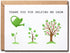 KrysDesigns Thank You For Helping Me Grow Card - Appreciation Card For Teacher