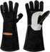YESWELDER Leather Forge MIG Welding Gloves, Heat Resistant Black Gloves for Grill/BBQ/Oven