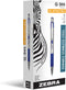 Zebra Pen G-301 Retractable Gel Ink Pen, Stainless Steel Barrel, Medium Point, 0.7mm, Blue Ink, (Pack of 1, 12 Count