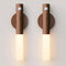 WhitePoplar Battery Operated Wall Sconce Set of 2 - Rechargeable Motion Sensor