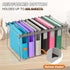 Plastic Hanging File Folders, Expandable Extra Capacity Hanging File Folder, 12 Pack Heavy Duty Folders (Colorful)