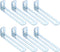 uxcell 8 Pcs Adjustable Right Angle Brackets, Slotted L-Shape Corner Bracket 3.9"x1.2"x0.7",