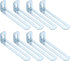 uxcell 8 Pcs Adjustable Right Angle Brackets, Slotted L-Shape Corner Bracket 3.9"x1.2"x0.7",