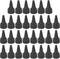 PATIKIL 30Pcs Plastic Twist Bottle Caps 24/410, Ribbed Edge Squeeze Replacement Caps with Foam Gasket for Glue, Paint,