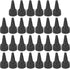 PATIKIL 30Pcs Plastic Twist Bottle Caps 24/410, Ribbed Edge Squeeze Replacement Caps with Foam Gasket for Glue, Paint,