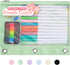 Forvencer Large Capacity Pencil Pouch for 3 Ring Binder with Smooth Zipper & 3 Reinforced Grommets, Green