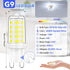 MAXvolador G9 LED Bulb Dimmable, Daylight White 6000K, 40W T4 Halogen Equivalent, 4W G9 Light Bulbs, 6 Pack