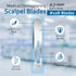 100 #10R 0.7 mm Pack 100 (#10R (100 pcs Dermaplaning Scalpel Blades Extra Wide Sterile Blades Carbon Steel